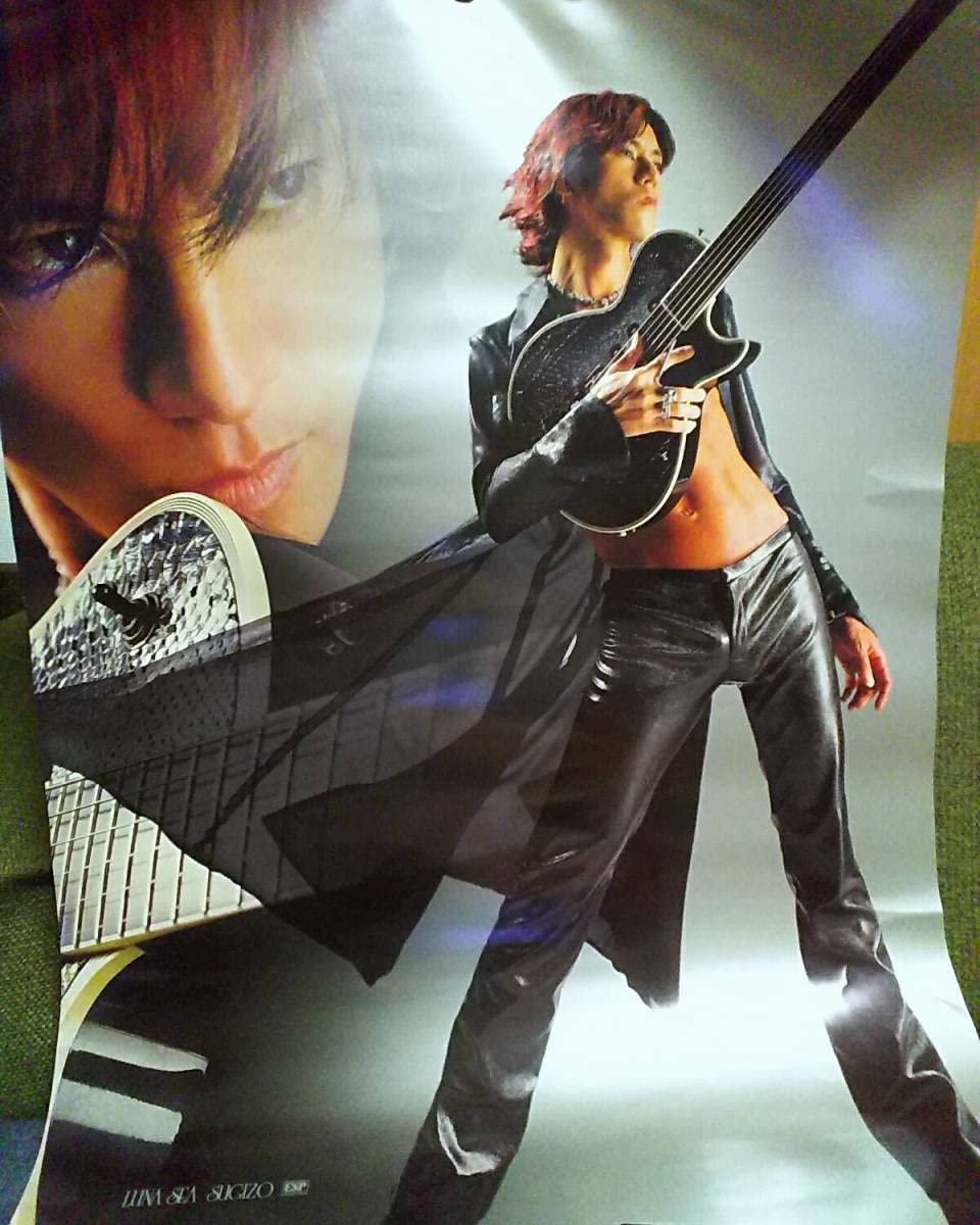 Amazon.co.jp: 幻SUGIZOESPギター最高傑作ポスター革パン足長ヘソ出し